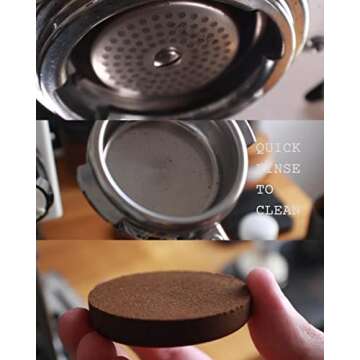 GEMINI Espresso Puck Screen - 53.3mm,1.7mm Thickness 150μm Espresso Filter Screen - Mesh Coffee Reusable Filter For Espresso Portafilter Filter Basket 54mm - Made With 316 Stainless Steel