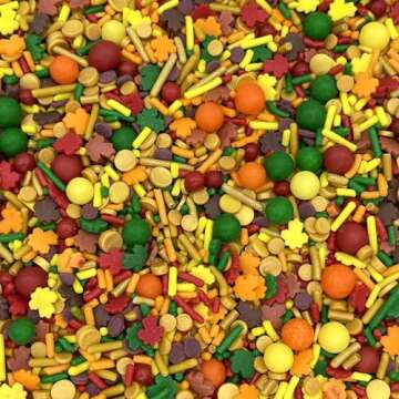Manvscakes Fall Themed Sprinkles - Perfect for Thanksgiving and Autumn Desserts