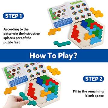 Skrtuan Wooden Blocks Puzzle - Educational Fun for All Ages