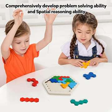 Skrtuan Wooden Blocks Puzzle - Educational Fun for All Ages