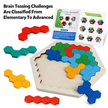 Skrtuan Wooden Blocks Puzzle - Educational Fun for All Ages