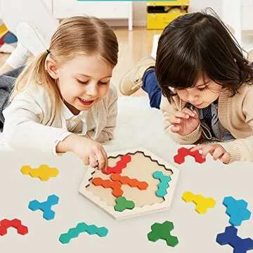 Skrtuan Wooden Blocks Puzzle - Educational Fun for All Ages
