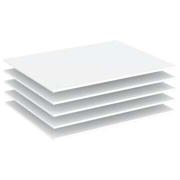 CreGear Foam Boards 5 Pack - Versatile 11" x 14" White Foam Core Sheets for Projects