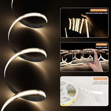 PAUTIX LED Strip Lights - Bright, Dimmable 16.4ft Lighting