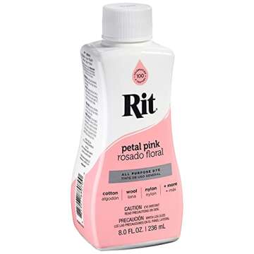 Rit All-Purpose Liquid Dye, Petal Pink 8 Fl Oz