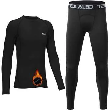 Youth Thermal Compression Long Sleeve Fleece Shirt
