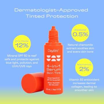 Daybird Skin Tint Serum - 4-in-1 Beauty with SPF 50