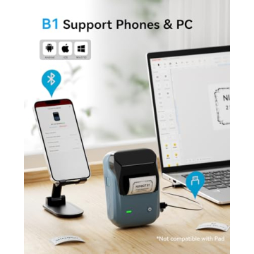 NIIMBOT B1 Bluetooth Label Printer Compact Easy Use