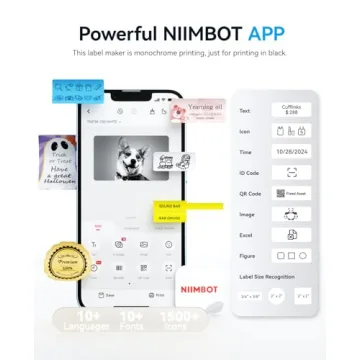 NIIMBOT B1 Bluetooth Label Printer Compact Easy Use