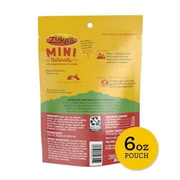 Zuke’s Mini Naturals Dog Training Treats with Duck 6 oz.