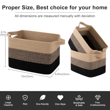 OIAHOMY Storage Basket for Home Organization Essentials
