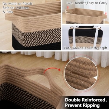 OIAHOMY Storage Basket for Home Organization Essentials