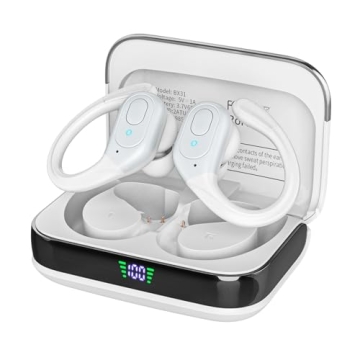 sajawass Wireless Earbuds with 75hr Playtime and Noise Cancellation