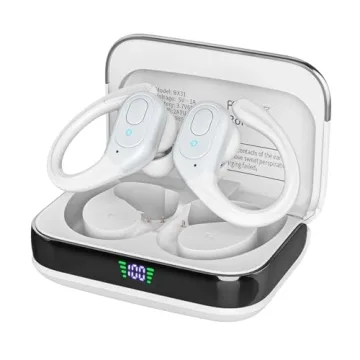 sajawass Wireless Earbuds with 75hr Playtime and Noise Cancellation