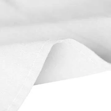 EMART 10x12ft White Backdrop for Photography, Large Party Photo Background Curtain Drapes, Washable Polyester Fabric Back Drop Screen Sheet for Birthday Video Studio Portrait Photoshoot