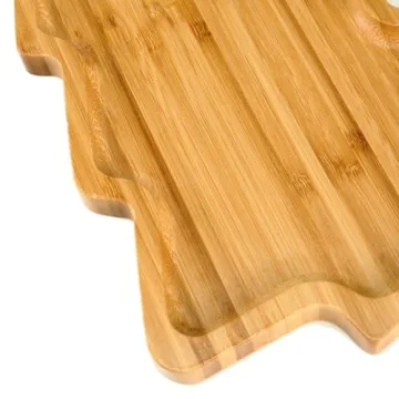 Wooden Christmas Tree Serving Platters for Holiday Tables