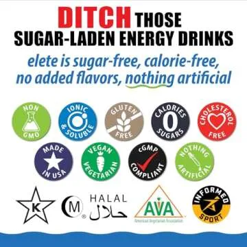elete Electrolyte Add-in Hydration Drops | Sodium, Magnesium, Potassium & Trace Minerals | Unflavored, All Natural | Leg and Muscle Cramp Relief | Transform Any Drink into a Sports Drink, 18.6oz