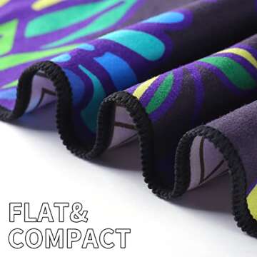 Compact Sandproof Beach Towel - Quick Dry & Lightweight