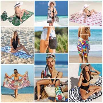 Compact Sandproof Beach Towel - Quick Dry & Lightweight