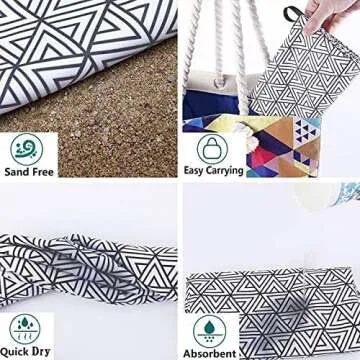 Compact Sandproof Beach Towel - Quick Dry & Lightweight