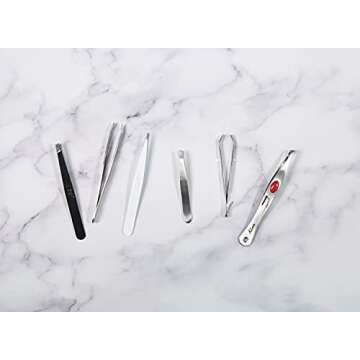 Kiss New York Premium Slant Tip Tweezer for Precision Grooming