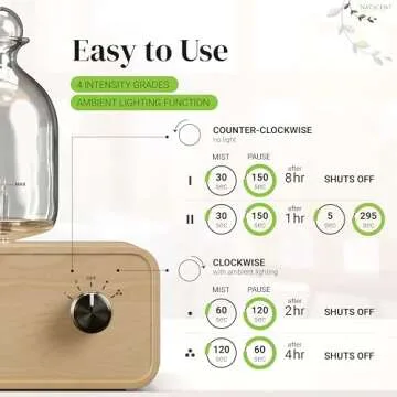 Serenity Glass Diffuser - Luxury Waterless Essential Oil Diffuser