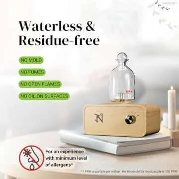 Serenity Glass Diffuser - Luxury Waterless Essential Oil Diffuser