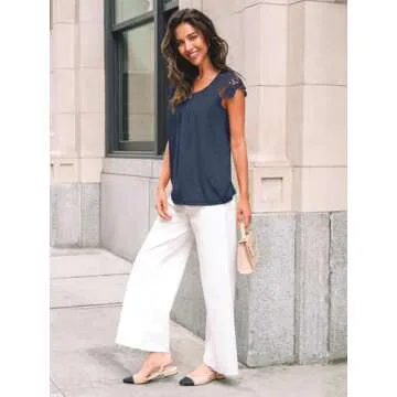 AUTOMET Women's Dressy Casual Tops for Summer Outings