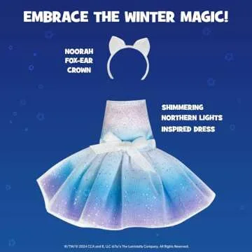 Noorah Party Dress for Your Elf - Northern Lights Inspired