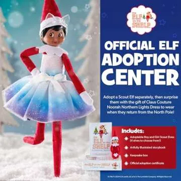 Noorah Party Dress for Your Elf - Northern Lights Inspired