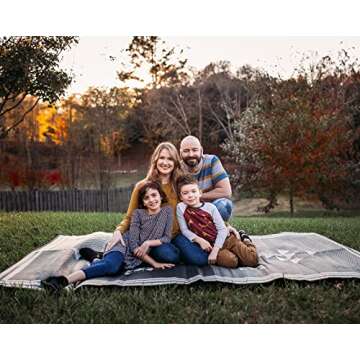 Glamplife 5x8 Outdoor Rug - Waterproof RV Mat