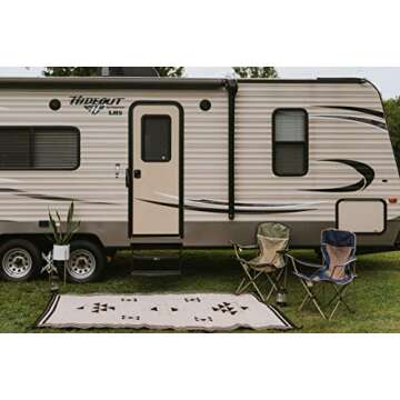 Glamplife 5x8 Outdoor Rug - Waterproof RV Mat