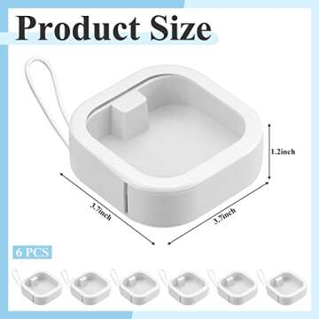 Kathfly 6 Pcs Hair Tie container Qtip Dispenser Organizer Hair Tie holder Travel Portable Qtip Bobby...