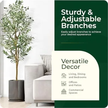 Cozy Flora 6ft Faux Olive Tree - Lifelike Indoor Decor