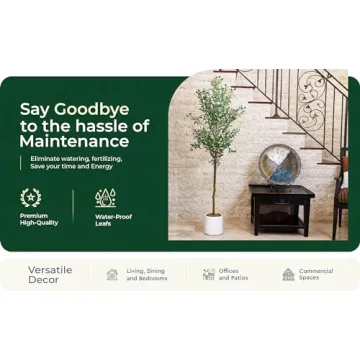 Cozy Flora 6ft Faux Olive Tree - Lifelike Indoor Decor