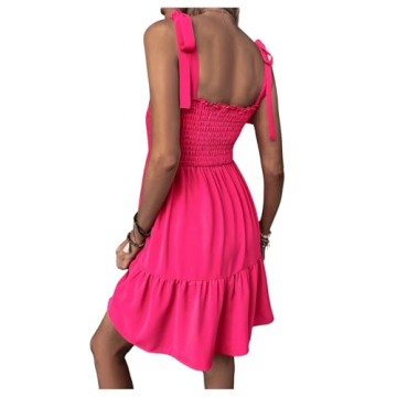 Milumia Women's Pink Cami Dress with Adjustable Straps