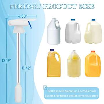 Wanjo 2Pack Automatic Drink Dispenser,Hands-Free Beverage Juice Water Dispenser for Fridge,Easy Electric Milk Jug Dispenser,Perfect for Parties Home Kitchen