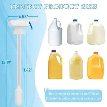 Wanjo 2Pack Automatic Drink Dispenser,Hands-Free Beverage Juice Water Dispenser for Fridge,Easy Electric Milk Jug Dispenser,Perfect for Parties Home Kitchen