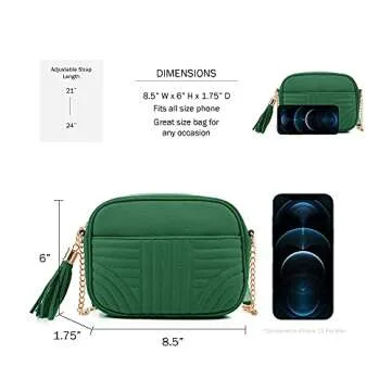 Stylish EVVE Quilted Crossbody Bag for Women - Versatile Purse