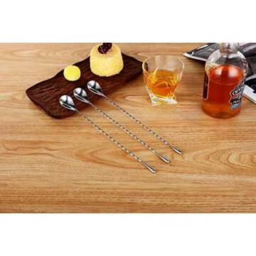 HIDORAN 3 Pack 12 Inches Stainless Steel Mixing Spoons