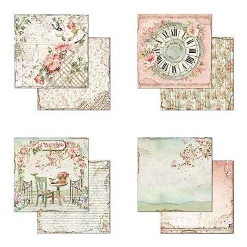 Buy STAMPERIA HOUSE ROSE Scrapbook Paper Pad 8X8 10PK