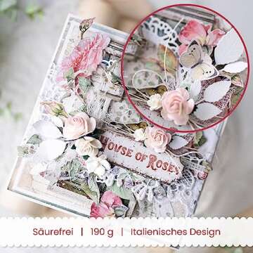 Buy STAMPERIA HOUSE ROSE Scrapbook Paper Pad 8X8 10PK