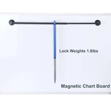 Adjustable Magnetic Towel Bar Holder for Home or Classroom