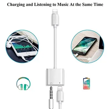 Apple MFi Certified Headphones Adapter for iPhone - Charge & Listen