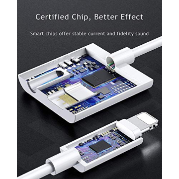 Apple MFi Certified Headphones Adapter for iPhone - Charge & Listen
