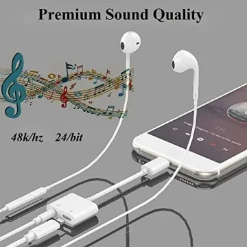 Apple MFi Certified Headphones Adapter for iPhone - Charge & Listen