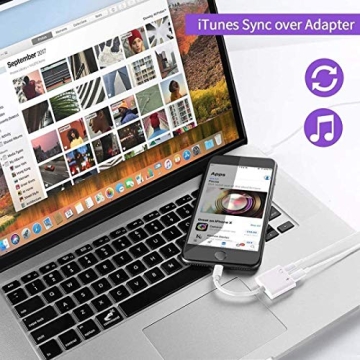 Apple MFi Certified Headphones Adapter for iPhone - Charge & Listen