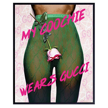 Poster of Gucci Wall Art Decor - Black Wall Art - African American Wall Art for African American Gir...