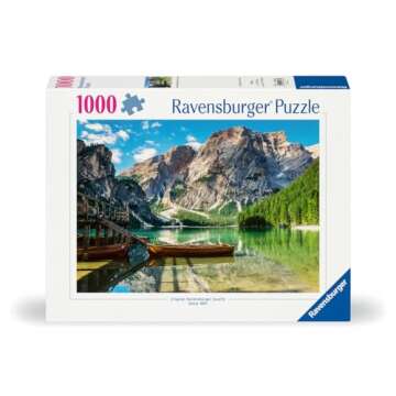 Ravensburger Pragser Wildsee, Dolomites, South Tyrol, Italy 1000 Piece Jigsaw Puzzle for Adults | Un...