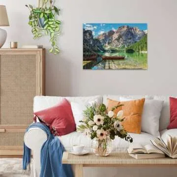 Ravensburger Pragser Wildsee, Dolomites, South Tyrol, Italy 1000 Piece Jigsaw Puzzle for Adults | Unique, Pieces | Anti-Glare Surface | FSC Certified, Eco-Friendly | Amazon Exclusive